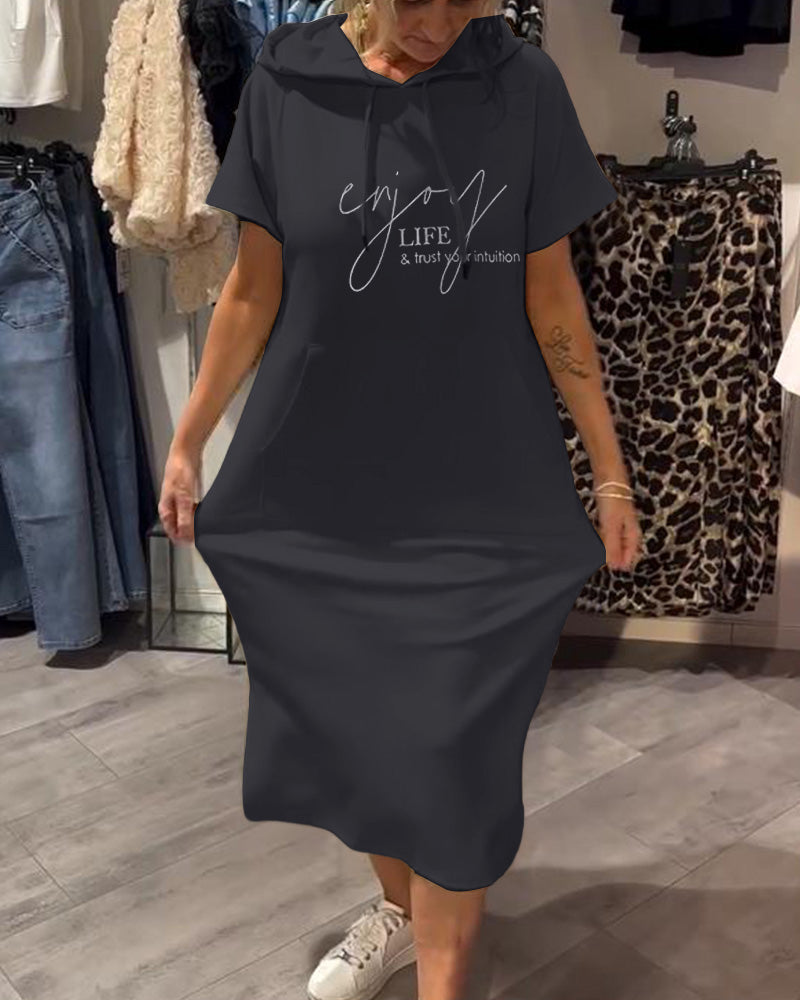 Saskia | Lässiges Kapuzenkleid