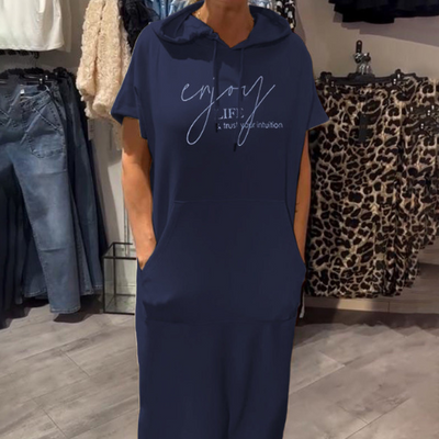 Saskia | Lässiges Kapuzenkleid