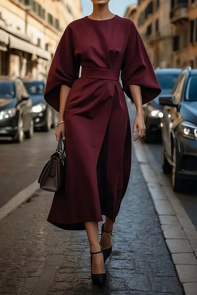 Julie | Elegantes Kleid mit Puffärmeln