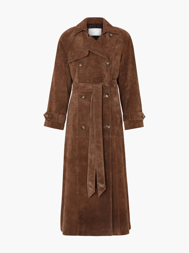 Trenchcoat aus Wildleder „Emilia“